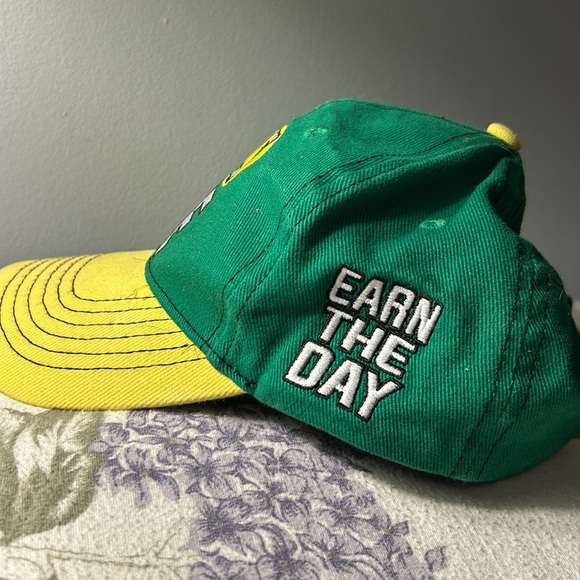 John Cena Earn The Day Yellow and Green Mens Baseball Hat - Picture 4 of 5